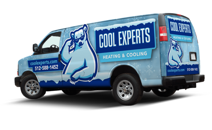 technician from hvac company working on home in austin tx
